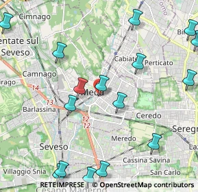 Mappa 20821 Meda MB, Italia (2.84059)