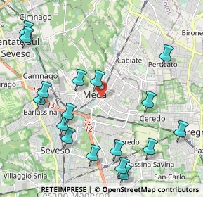 Mappa 20821 Meda MB, Italia (2.46765)