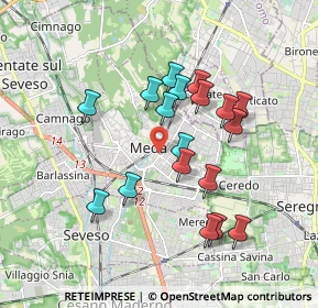 Mappa 20821 Meda MB, Italia (1.62222)