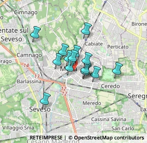 Mappa 20821 Meda MB, Italia (1.09133)