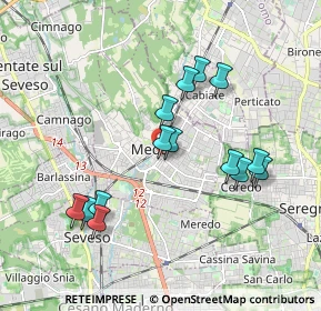 Mappa 20821 Meda MB, Italia (1.76071)