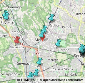 Mappa 20821 Meda MB, Italia (2.9745)
