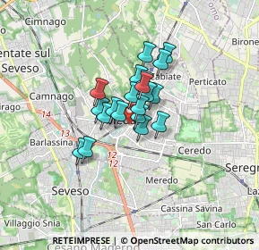 Mappa 20821 Meda MB, Italia (0.9705)