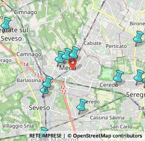 Mappa 20821 Meda MB, Italia (2.5025)