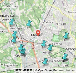 Mappa 20821 Meda MB, Italia (2.67571)