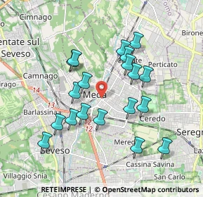 Mappa 20821 Meda MB, Italia (1.71263)