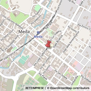 Mappa Via L. Cadorna, 1, 20821 Meda, Monza e Brianza (Lombardia)