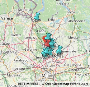Mappa 20821 Meda MB, Italia (8.09167)