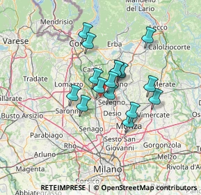 Mappa 20821 Meda MB, Italia (9.65938)