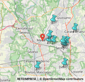 Mappa 20821 Meda MB, Italia (3.68)