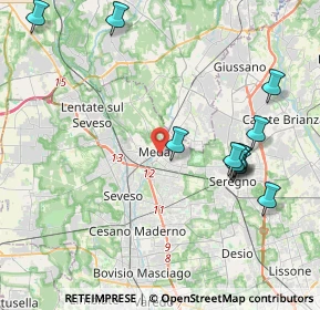Mappa 20821 Meda MB, Italia (4.50545)