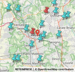Mappa 20821 Meda MB, Italia (4.76944)