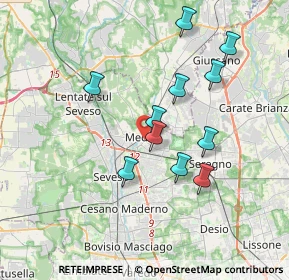 Mappa 20821 Meda MB, Italia (3.29091)