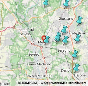 Mappa 20821 Meda MB, Italia (4.58455)