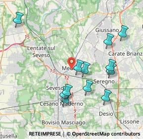 Mappa 20821 Meda MB, Italia (3.99)