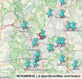 Mappa 20821 Meda MB, Italia (4.63647)