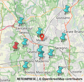 Mappa 20821 Meda MB, Italia (4.65917)