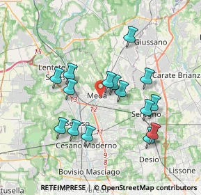 Mappa 20821 Meda MB, Italia (3.36133)