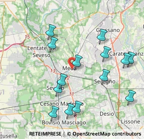 Mappa 20821 Meda MB, Italia (4.25)