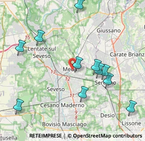 Mappa 20821 Meda MB, Italia (4.37455)