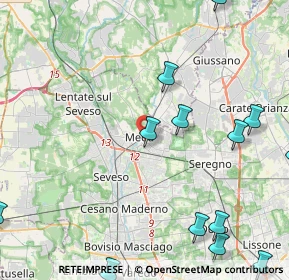 Mappa 20821 Meda MB, Italia (6.04231)