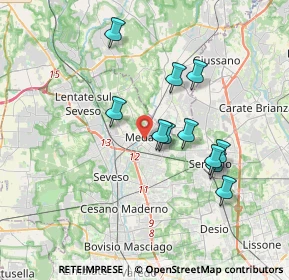 Mappa 20821 Meda MB, Italia (3.20091)