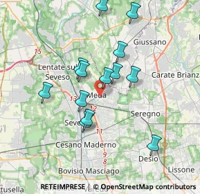 Mappa 20821 Meda MB, Italia (3.23923)