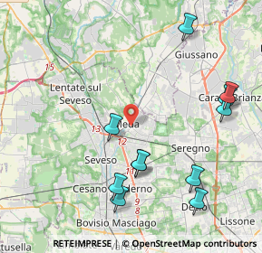 Mappa 20821 Meda MB, Italia (4.69)