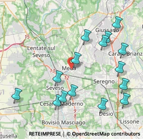 Mappa 20821 Meda MB, Italia (4.56133)
