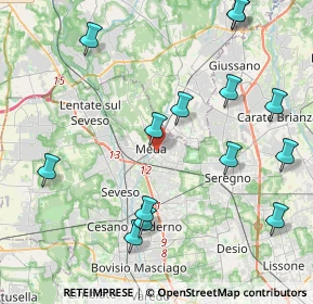 Mappa 20821 Meda MB, Italia (4.85143)