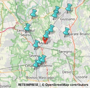 Mappa 20821 Meda MB, Italia (3.7075)