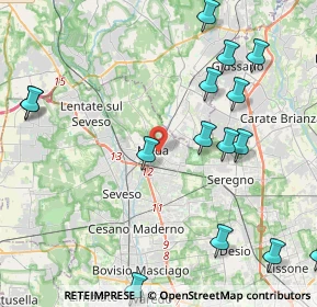 Mappa 20821 Meda MB, Italia (5.91556)