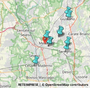 Mappa 20821 Meda MB, Italia (2.99636)