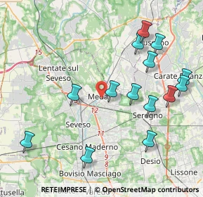Mappa 20821 Meda MB, Italia (4.46357)