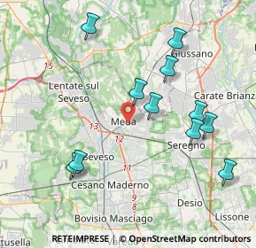 Mappa 20821 Meda MB, Italia (4.10364)