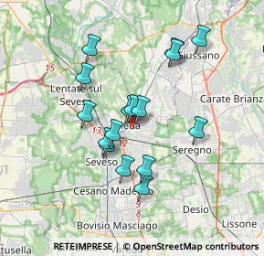 Mappa 20821 Meda MB, Italia (2.97625)