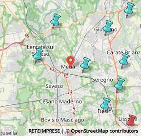 Mappa 20821 Meda MB, Italia (6.13818)