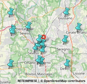 Mappa 20821 Meda MB, Italia (4.36125)