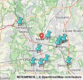 Mappa 20821 Meda MB, Italia (4.04)