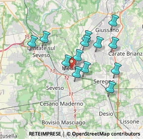Mappa 20821 Meda MB, Italia (3.21077)
