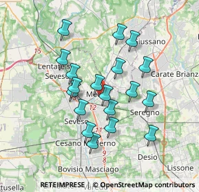 Mappa 20821 Meda MB, Italia (3.09526)