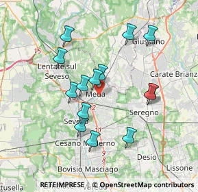 Mappa 20821 Meda MB, Italia (3.34571)