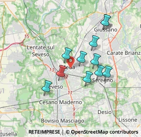 Mappa 20821 Meda MB, Italia (3.09364)