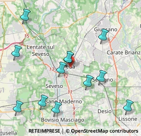 Mappa 20821 Meda MB, Italia (4.5175)