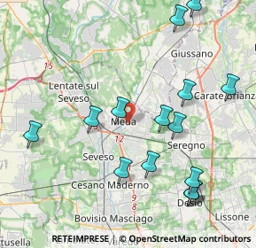 Mappa 20821 Meda MB, Italia (4.57733)