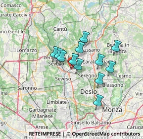 Mappa 20821 Meda MB, Italia (5.03417)