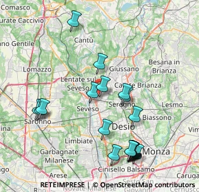 Mappa 20821 Meda MB, Italia (8.5535)