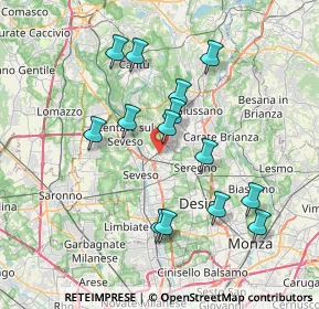 Mappa 20821 Meda MB, Italia (7.00143)
