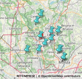 Mappa 20821 Meda MB, Italia (6.50154)