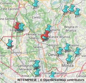 Mappa 20821 Meda MB, Italia (10.1025)